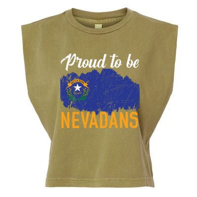 Proud To Be Nevadans Usa America Nevadians I Love Nevada Gift Garment-Dyed Women's Muscle Tee