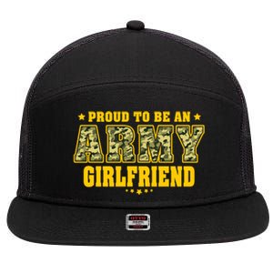 Proud To Be An Army Friend Camo Pride Military Couple Gift 7 Panel Mesh Trucker Snapback Hat