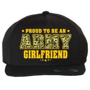 Proud To Be An Army Friend Camo Pride Military Couple Gift Wool Snapback Cap