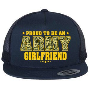 Proud To Be An Army Friend Camo Pride Military Couple Gift Flat Bill Trucker Hat