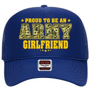 Proud To Be An Army Friend Camo Pride Military Couple Gift High Crown Mesh Back Trucker Hat