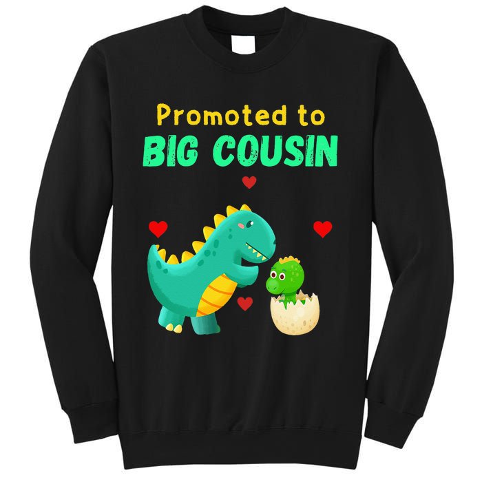 Promoted To Big Cousin Dinosaur I Love U Baby Kiss Sweatshirt