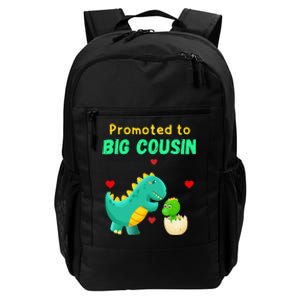 Promoted To Big Cousin Dinosaur I Love U Baby Kiss Daily Commute Backpack