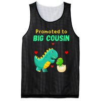 Promoted To Big Cousin Dinosaur I Love U Baby Kiss Mesh Reversible Basketball Jersey Tank