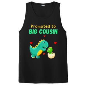 Promoted To Big Cousin Dinosaur I Love U Baby Kiss PosiCharge Competitor Tank