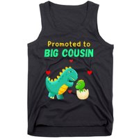 Promoted To Big Cousin Dinosaur I Love U Baby Kiss Tank Top