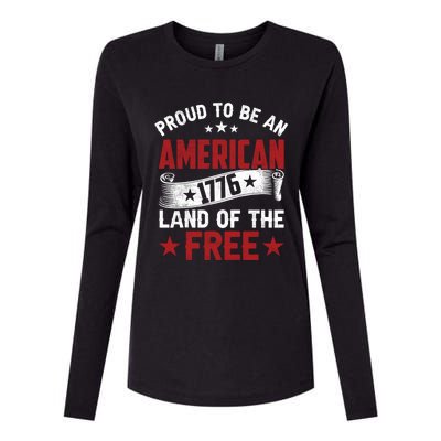 Proud To Be An American Cute Gift Womens Cotton Relaxed Long Sleeve T-Shirt