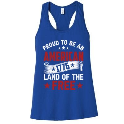 Proud To Be An American Cute Gift Women's Racerback Tank