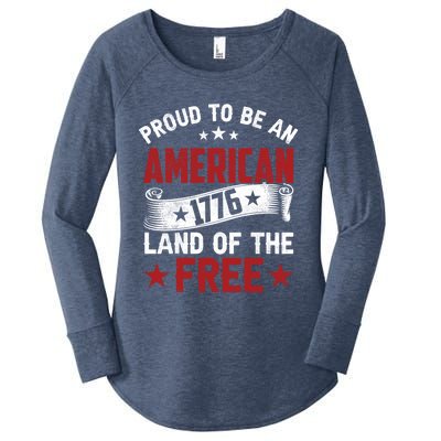 Proud To Be An American Cute Gift Women's Perfect Tri Tunic Long Sleeve Shirt