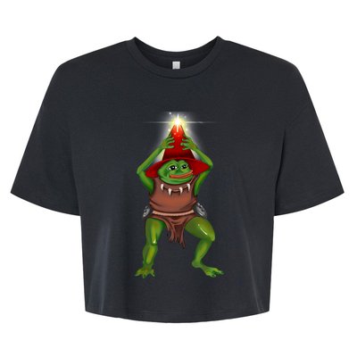 Pepe The Bullywug Bella+Canvas Jersey Crop Tee