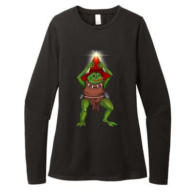 Pepe The Bullywug Womens CVC Long Sleeve Shirt