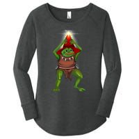 Pepe The Bullywug Women's Perfect Tri Tunic Long Sleeve Shirt