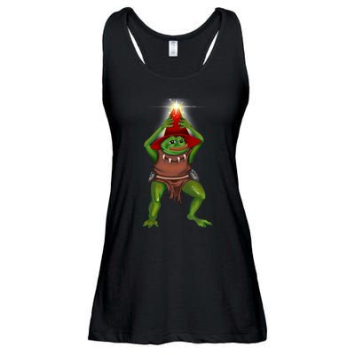 Pepe The Bullywug Ladies Essential Flowy Tank