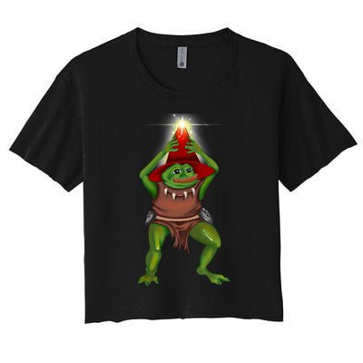 Pepe The Bullywug Women's Crop Top Tee