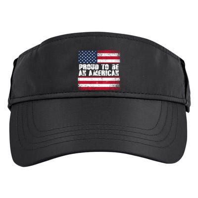 Proud To Be An American Usa Flag Gift Adult Drive Performance Visor
