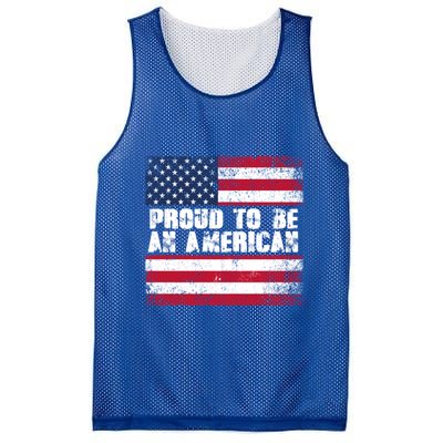 Proud To Be An American Usa Flag Gift Mesh Reversible Basketball Jersey Tank