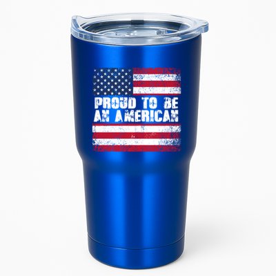 Proud To Be An American Usa Flag Gift Tumbler
