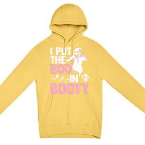 Put The Boo In Booty Funny Halloween Ghost Lover Joke Fan Gift Premium Pullover Hoodie