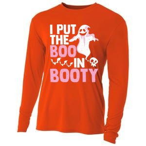 Put The Boo In Booty Funny Halloween Ghost Lover Joke Fan Gift Cooling Performance Long Sleeve Crew