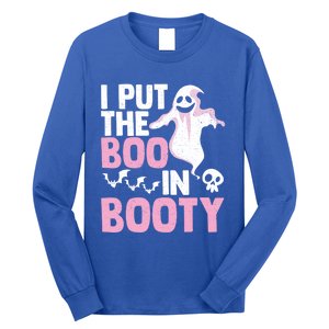 Put The Boo In Booty Funny Halloween Ghost Lover Joke Fan Gift Long Sleeve Shirt