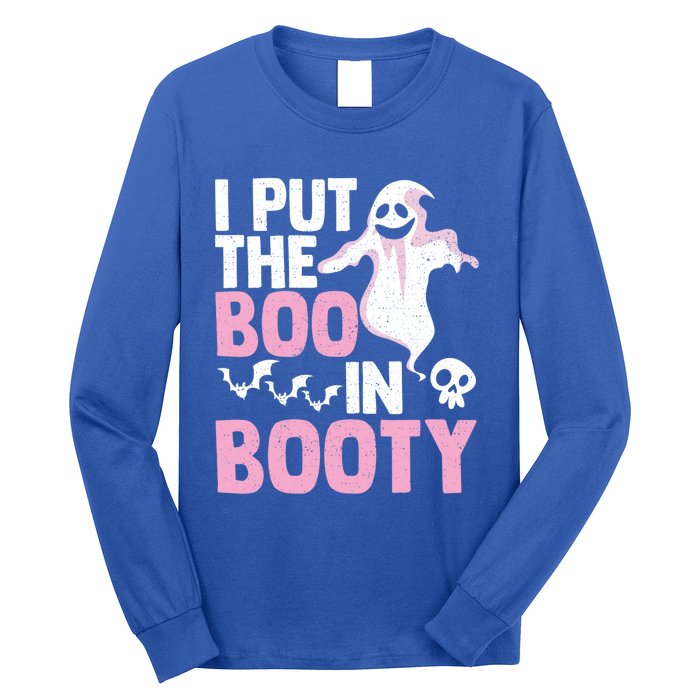 Put The Boo In Booty Funny Halloween Ghost Lover Joke Fan Gift Long Sleeve Shirt