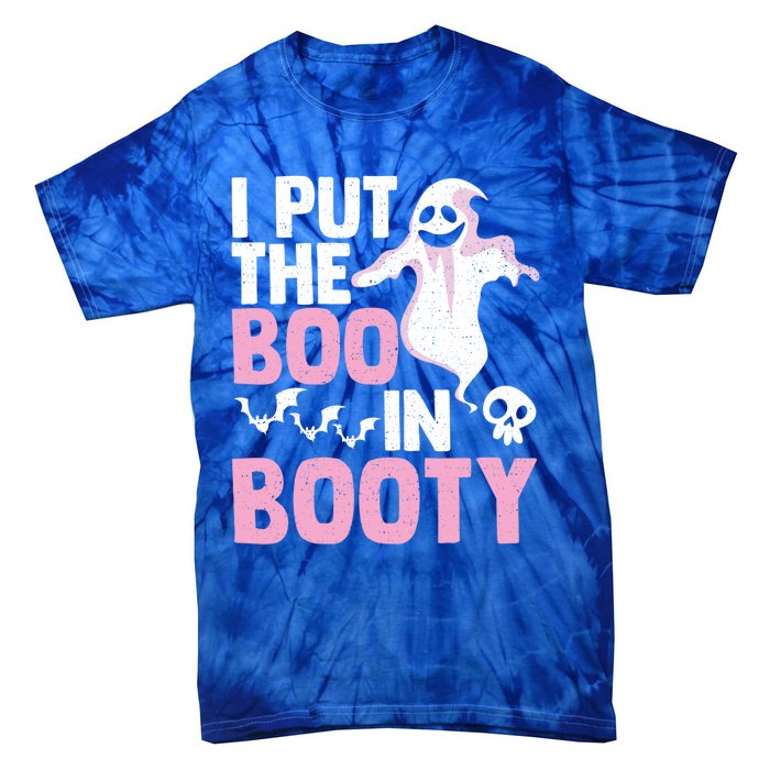 Put The Boo In Booty Funny Halloween Ghost Lover Joke Fan Gift Tie-Dye T-Shirt