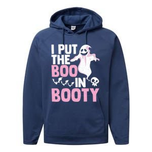 Put The Boo In Booty Funny Halloween Ghost Lover Joke Fan Gift Performance Fleece Hoodie