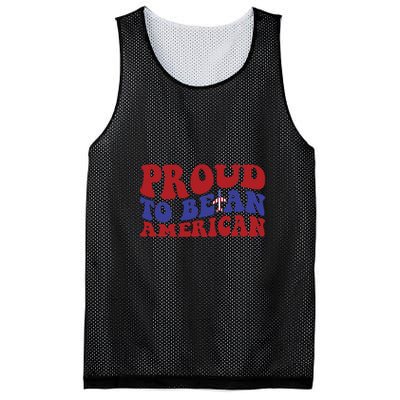 Proud To Be An American Memorial Day Gift Mesh Reversible Basketball Jersey Tank