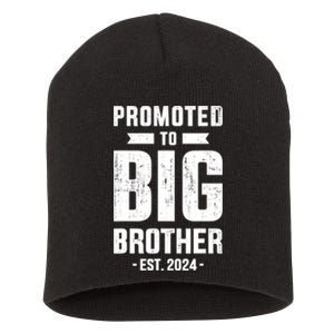 Promoted To Big Brother Est 2024 For Pregnancy Or New Baby Short Acrylic Beanie