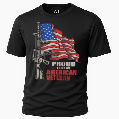 Proud To Be An American Veteran Cool Gift Performance Shirt