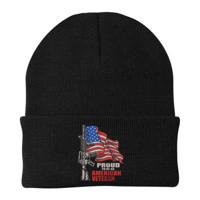 Proud To Be An American Veteran Cool Gift Beanie