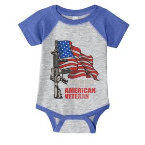 Proud To Be An American Veteran Cool Gift Infant Baby Jersey Bodysuit