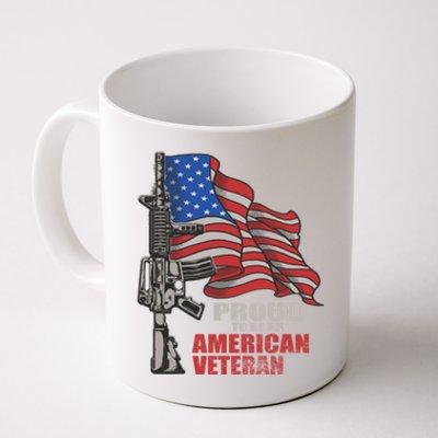 Proud To Be An American Veteran Cool Gift Coffee Mug