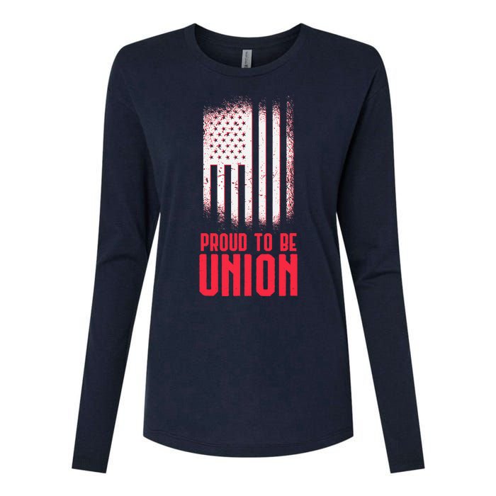 Proud To Be Union Skilled Labor Worker Labor Day Gift Womens Cotton Relaxed Long Sleeve T-Shirt