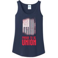 Proud To Be Union Skilled Labor Worker Labor Day Gift Ladies Essential Tank