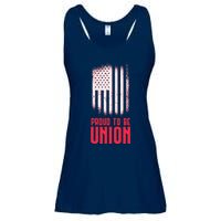 Proud To Be Union Skilled Labor Worker Labor Day Gift Ladies Essential Flowy Tank