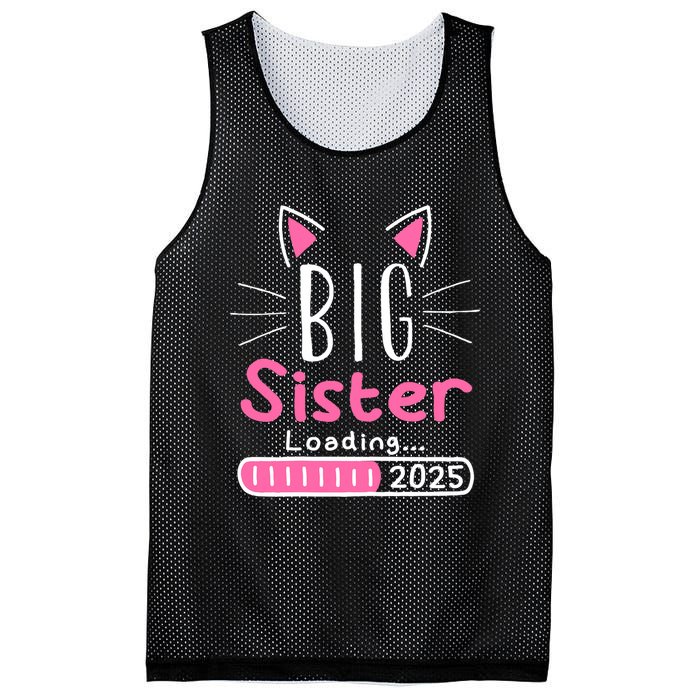 Promoted To Big Sister 2025 Im Going To Be A Big Sister 2025 Mesh Reversible Basketball Jersey Tank