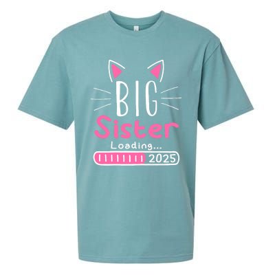 Promoted To Big Sister 2025 Im Going To Be A Big Sister 2025 Sueded Cloud Jersey T-Shirt