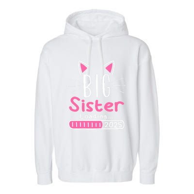 Promoted To Big Sister 2025 Im Going To Be A Big Sister 2025 Garment-Dyed Fleece Hoodie