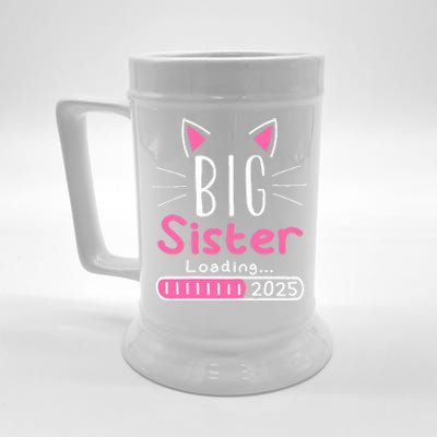 Promoted To Big Sister 2025 Im Going To Be A Big Sister 2025 Beer Stein