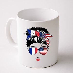 Proud To Be French American Cool French American Mama Great Gift Coffee Mug