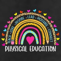 P.E. Teacher Boho Rainbow Funny Physical Education Teacher Adult Drive Performance Visor