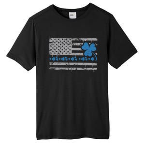 Police Thin Blue Line St Patrick's Day Cute Gift Tall Fusion ChromaSoft Performance T-Shirt