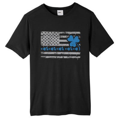 Police Thin Blue Line St Patrick's Day Cute Gift Tall Fusion ChromaSoft Performance T-Shirt