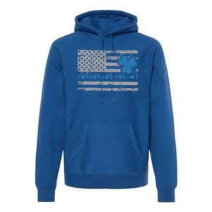 Police Thin Blue Line St Patrick's Day Cute Gift Premium Hoodie