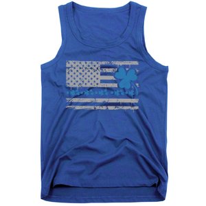 Police Thin Blue Line St Patrick's Day Cute Gift Tank Top