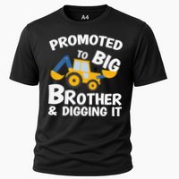 Promoted to Big Brother and Digging It Construction Brother Cooling Performance Crew T-Shirt