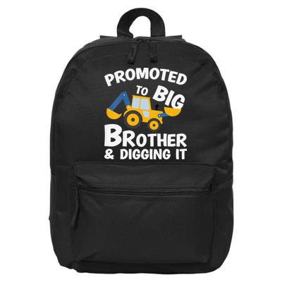 Promoted to Big Brother and Digging It Construction Brother 16 in Basic Backpack