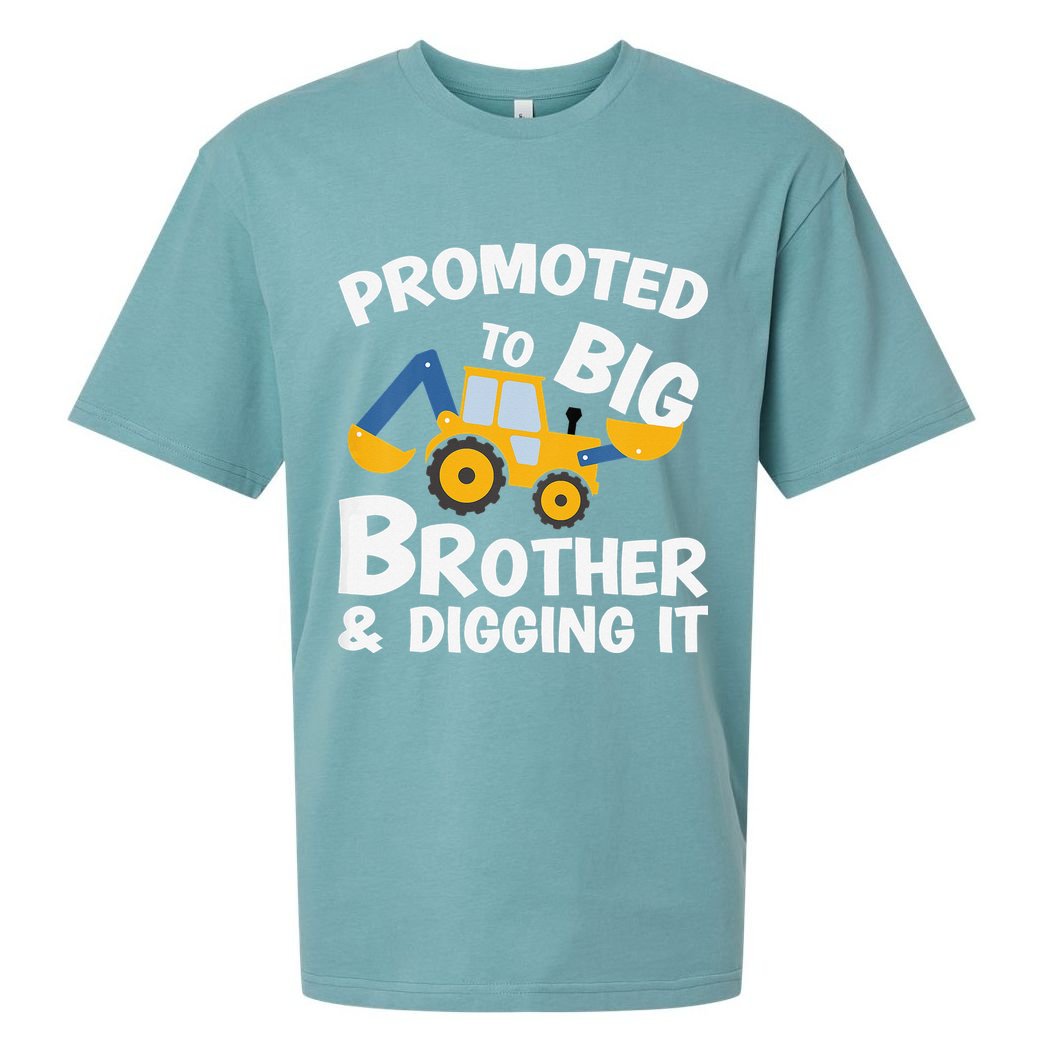 Promoted to Big Brother and Digging It Construction Brother Sueded Cloud Jersey T-Shirt
