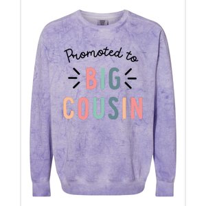 Promoted To Big Cousin Colorblast Crewneck Sweatshirt